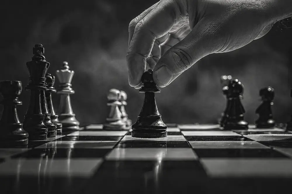 como un jugador de ajedrez